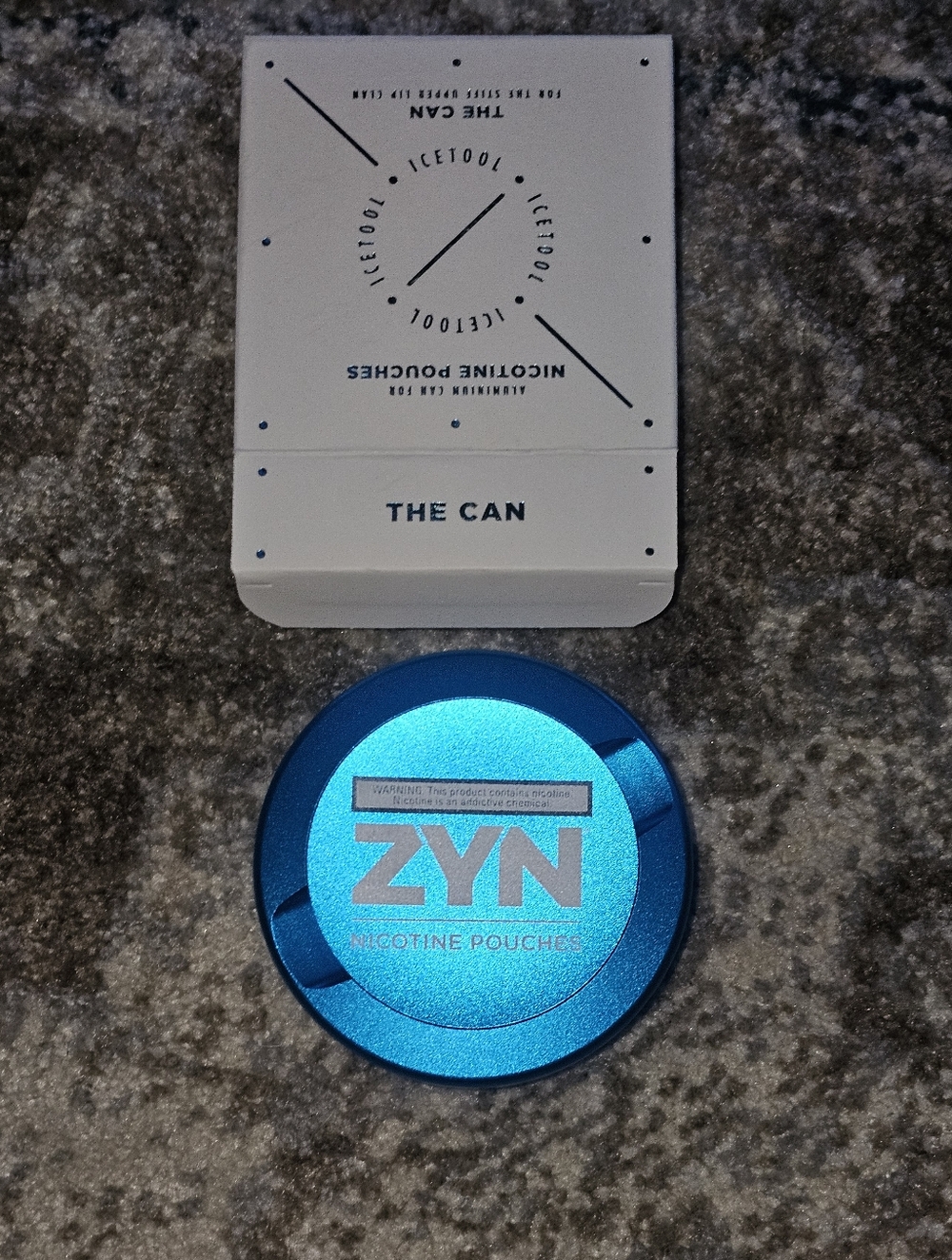 ZYN Blue Metallic Nicotine Pouch Can